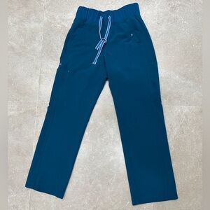 Dolan women’s caribbean blue district high waisted 6 pocket core scrub pant